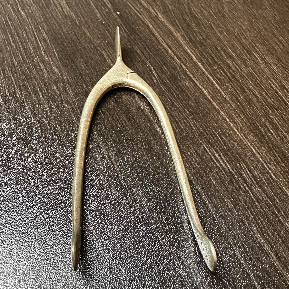 Antique Gorham marked H171 "wishbone" sterling silver sugar cube tongs!